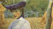 Umberto Boccioni Portrait of the Artist Adriana oil on canvas